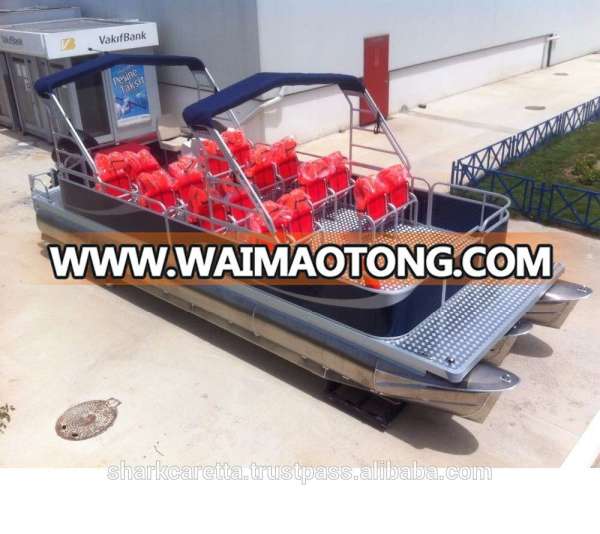 passenger catamaran ferry boat 8M carrettapontoon SC8-CP Factory Supplier - Made in Turkey